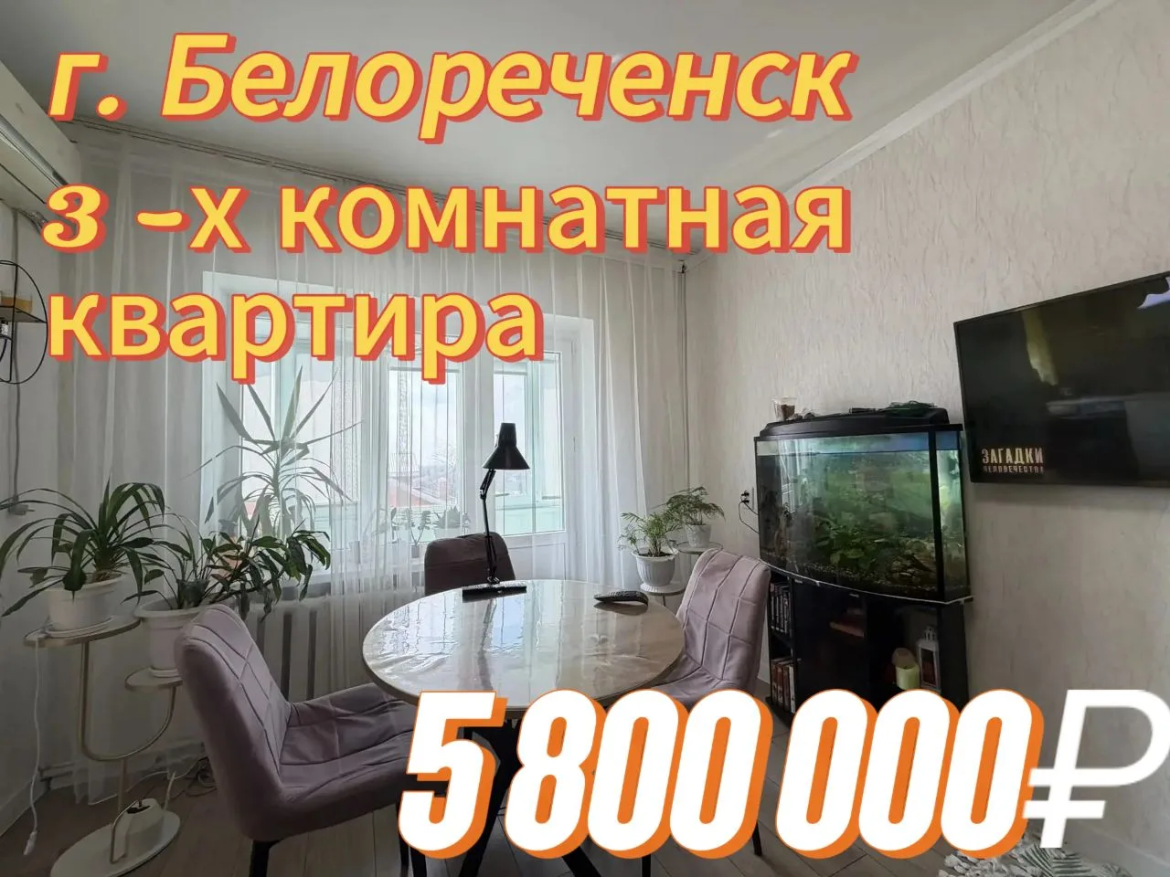 🏢 3 -х комнатная квартира