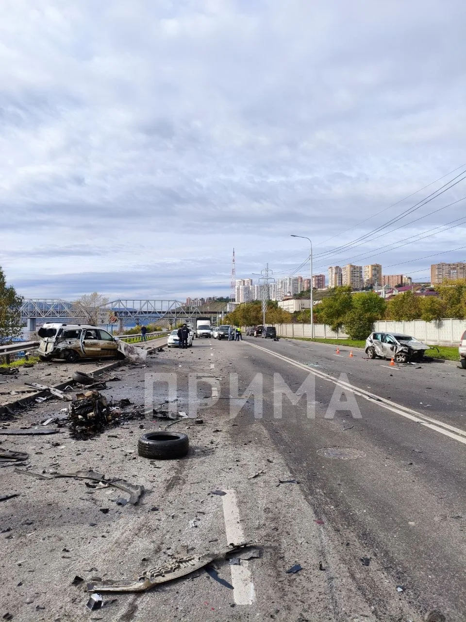 На Дубровинского продолжают разбирать аварию, в которой погибли три человека
