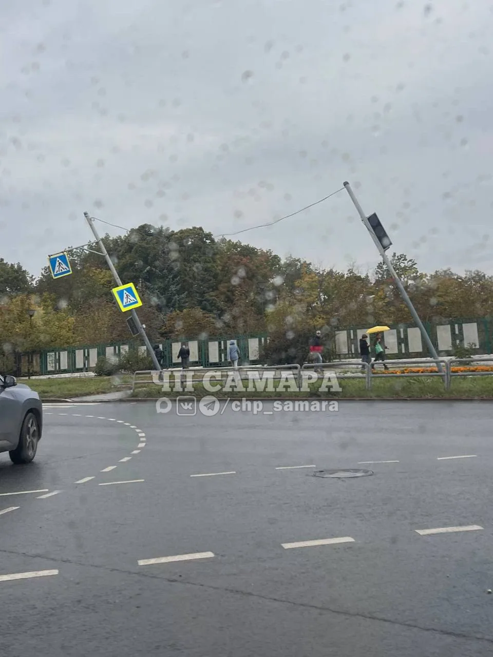 Онкоцентр. Падает светофор