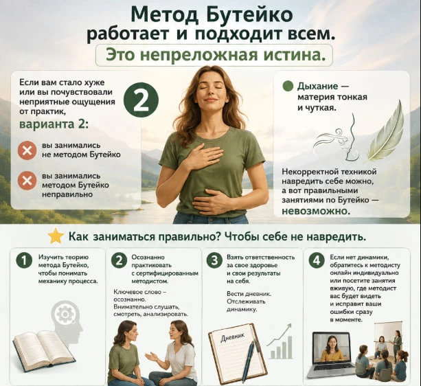 Метод Бутейко работает и подходит всем. Это непреложная истина.
