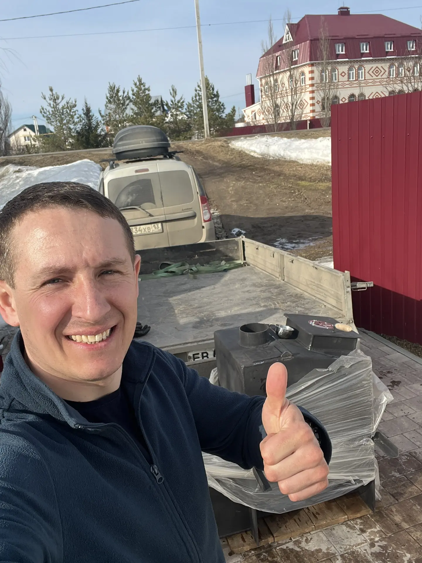Печь на месте👌 Дорога местами АД😁