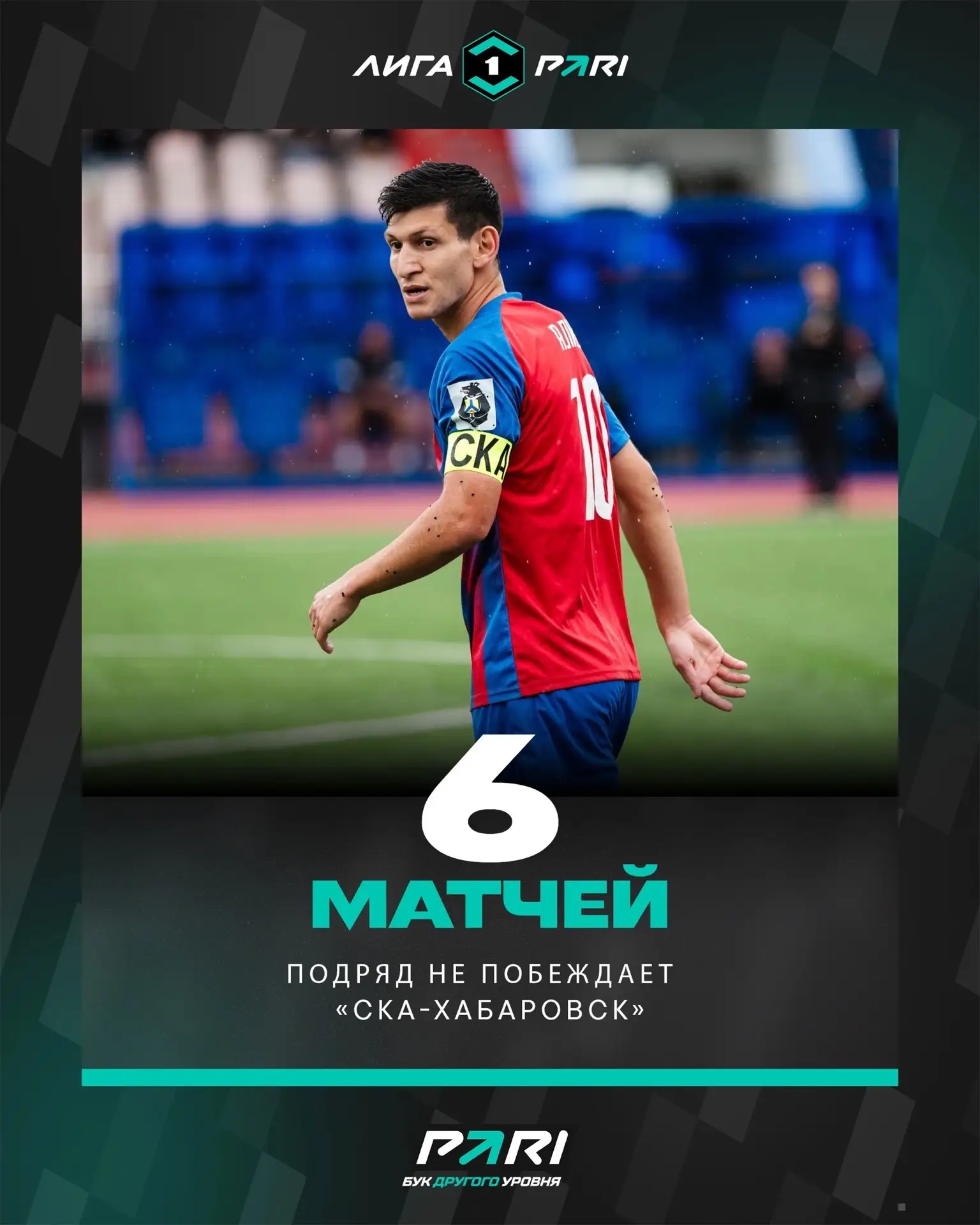 «СКА-Хабаровск» не побеждает шесть матчей подряд 😞