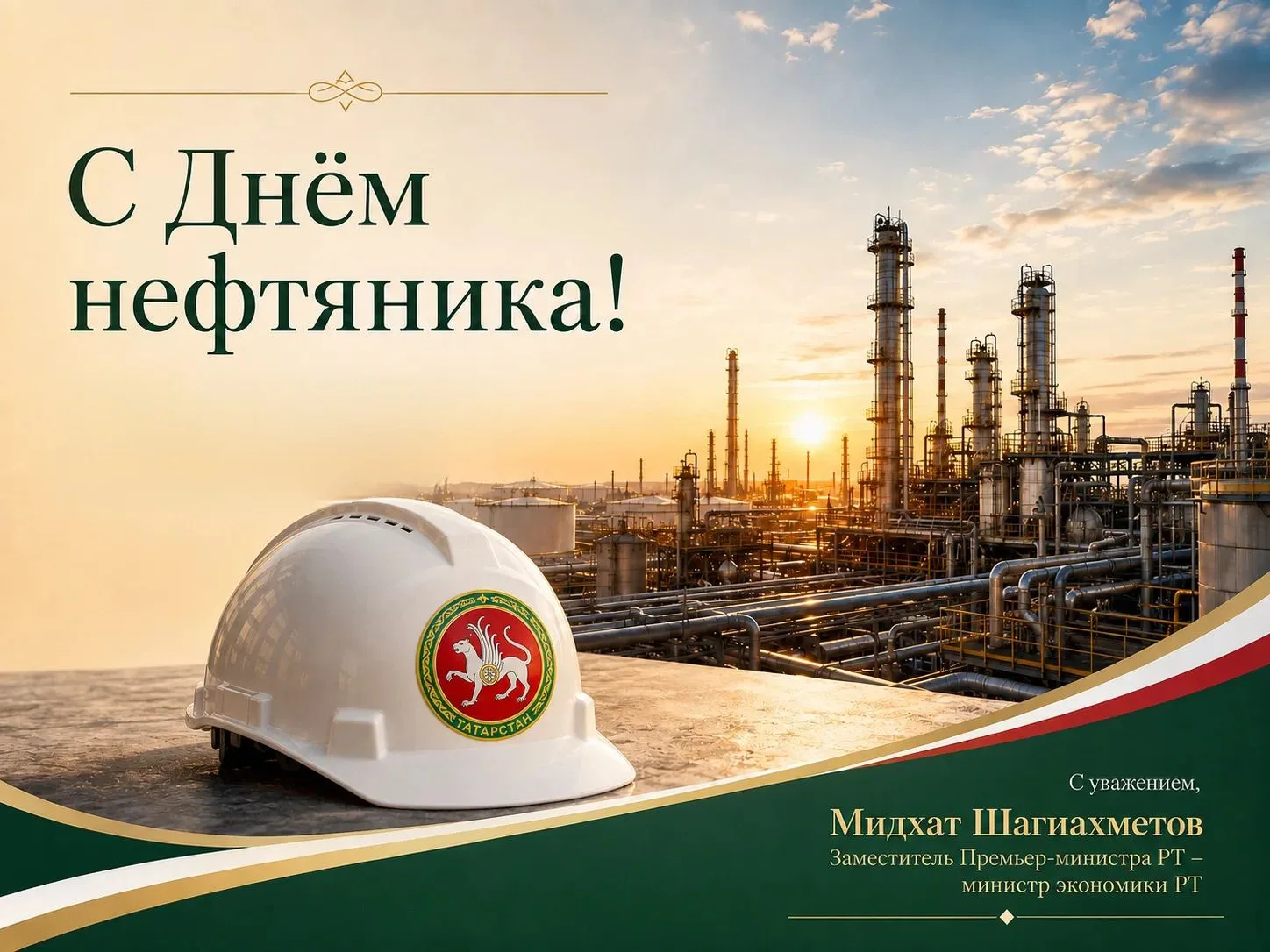Уважаемые работники и ветераны нефтегазовой отрасли Татарстана!