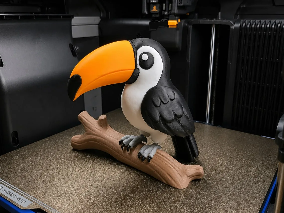 Cute Toucan — милый тукан 🐦🌿
Яркая декоративная фигурка тукана с крупным клювом и мультяшным харак