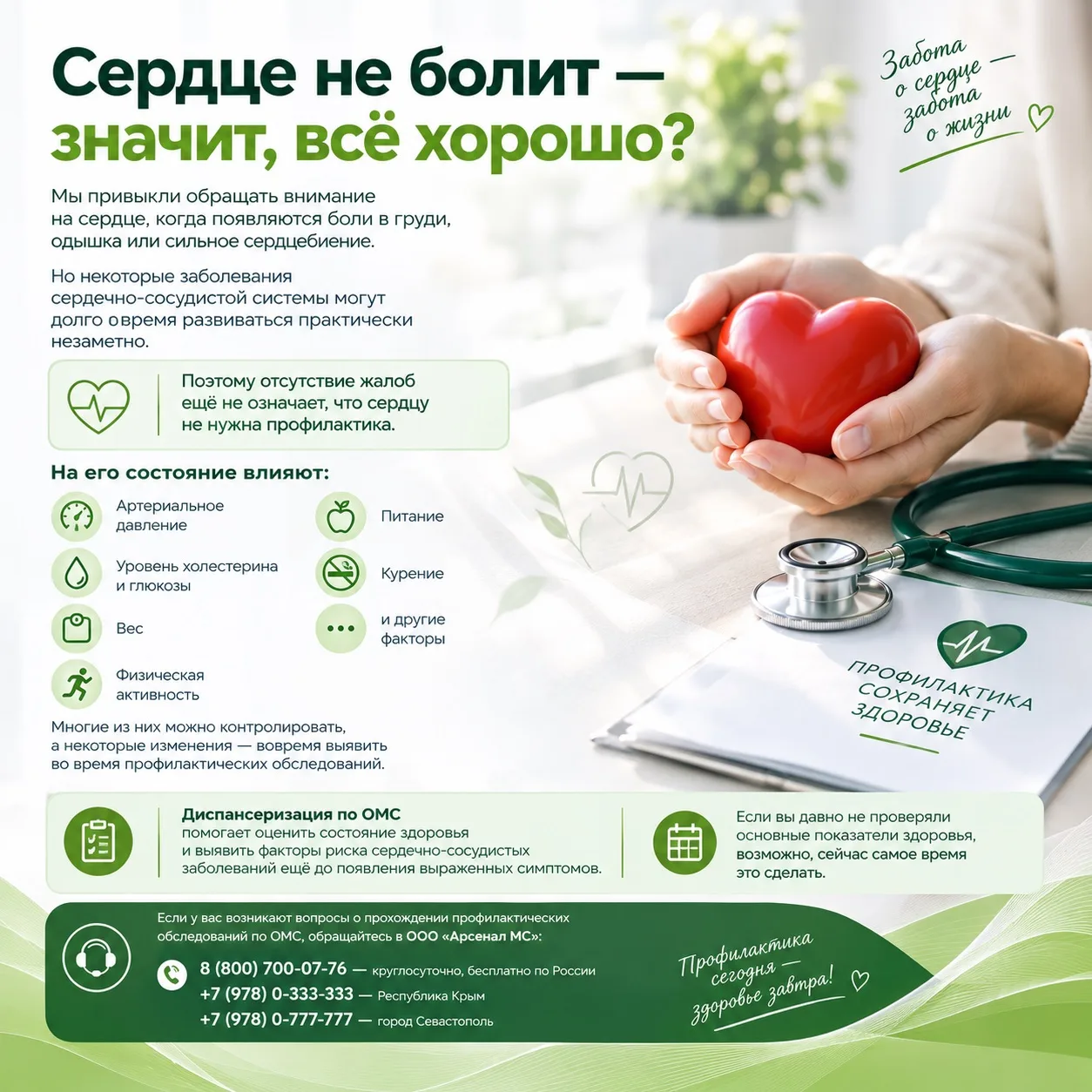 Сердце не болит — значит, всё хорошо?