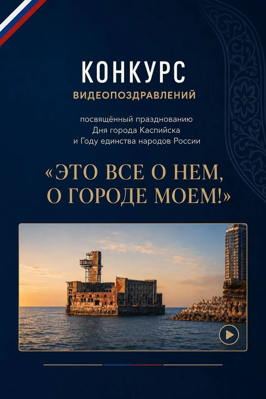 🎬 В Каспийске стартовал конкурс видеопоздравлений к 79-летию города