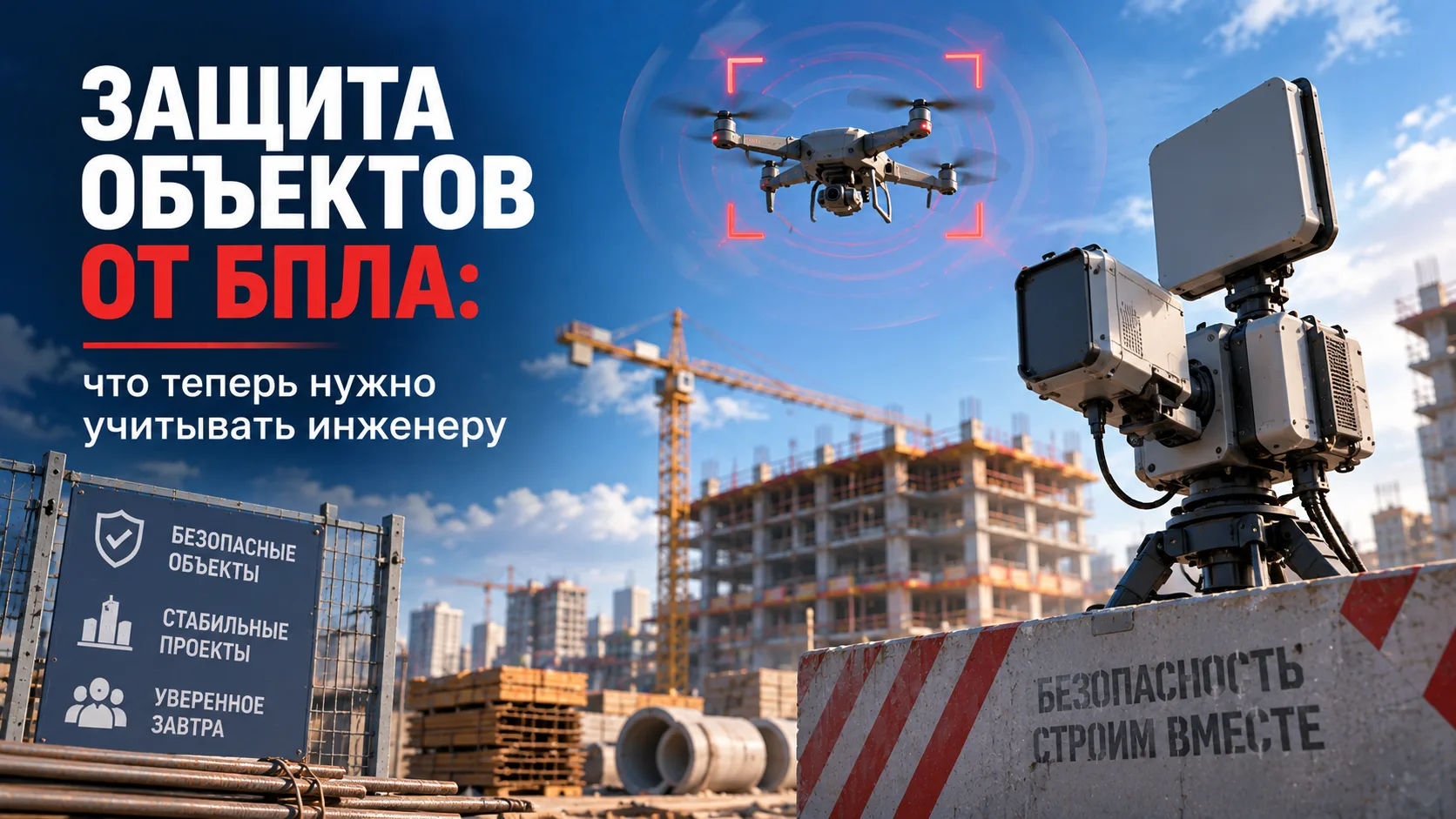 ⚡ Защита объектов от БПЛА: что теперь нужно учитывать инженеру