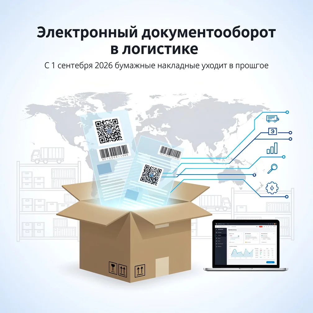 📦 Электронный документооборот в логистике: с 1 сентября 2026 бумажные накладные уходят в прошлое

Е