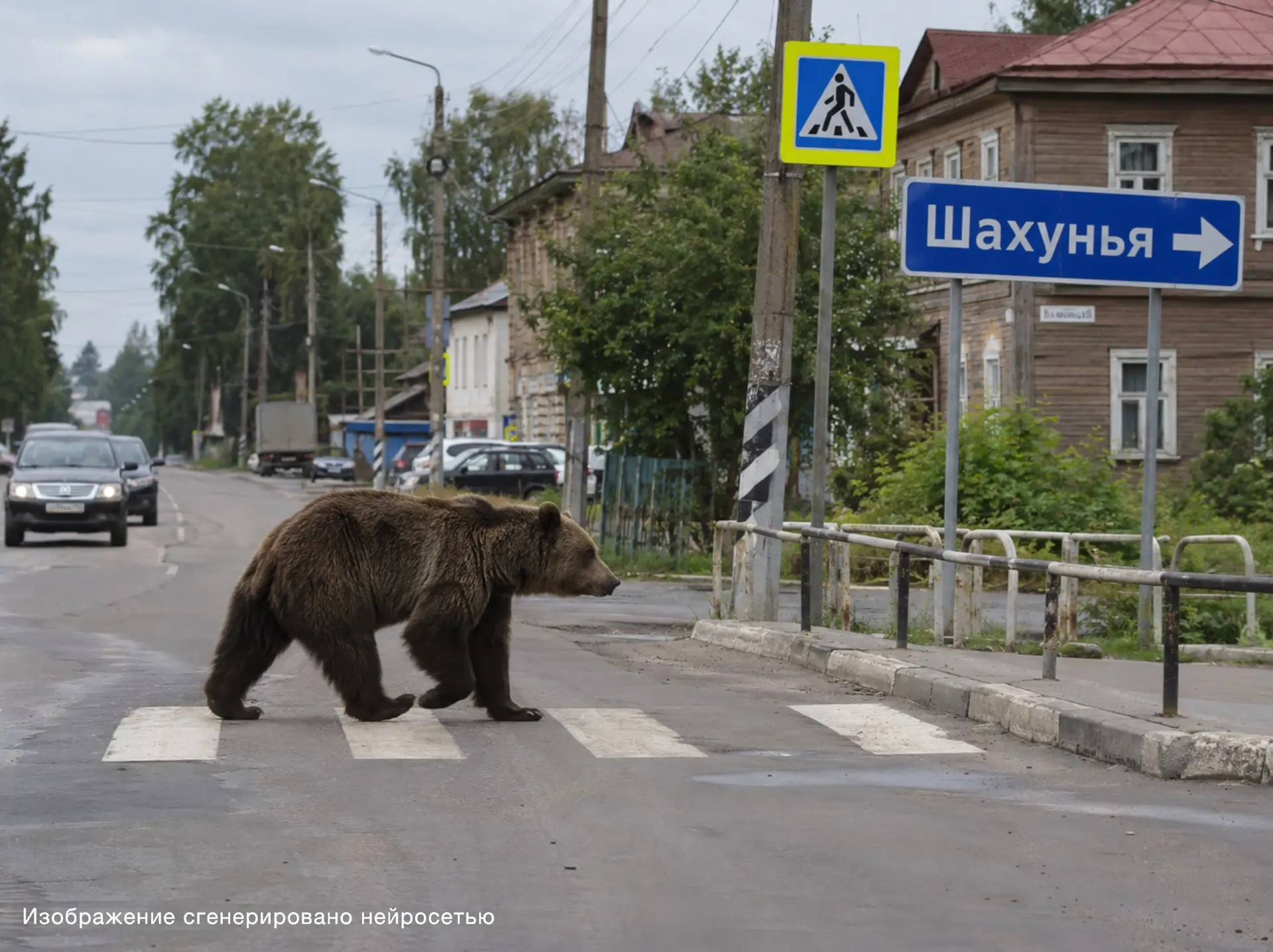В Шахунье заметили медведя