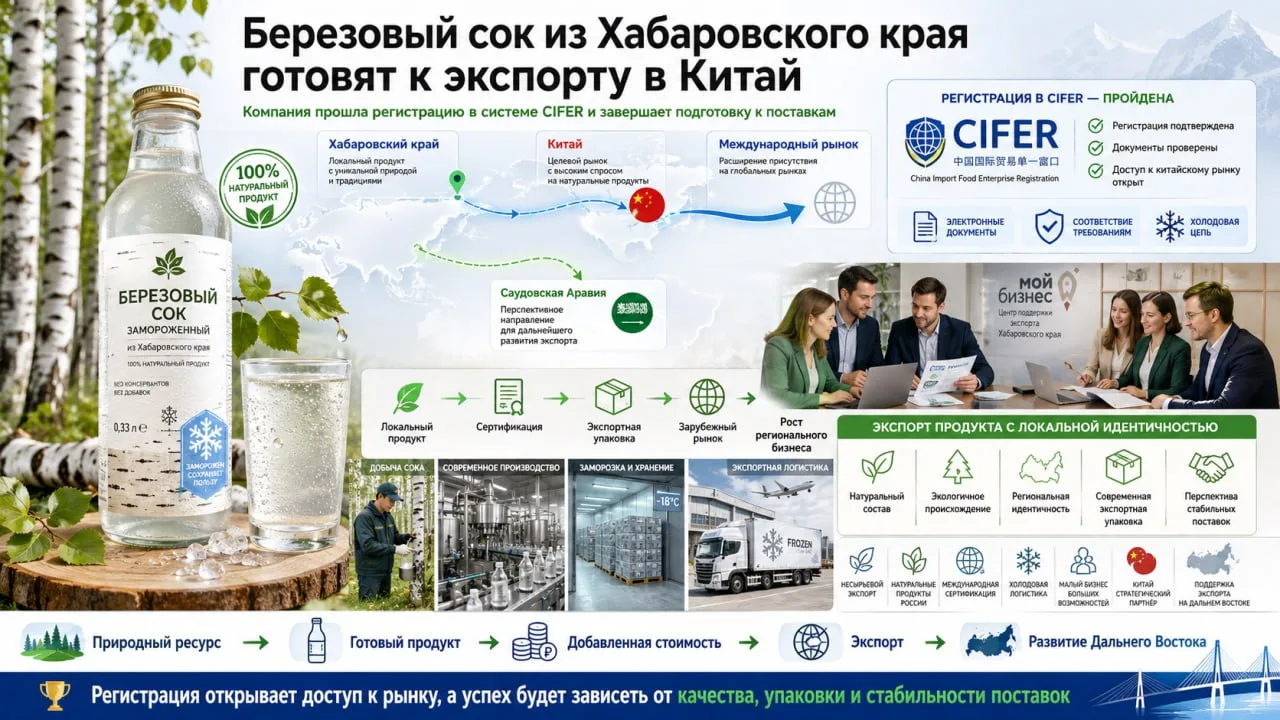 Предприниматели из Хабаровского края готовят к экспорту в Китай замороженный березовый ...