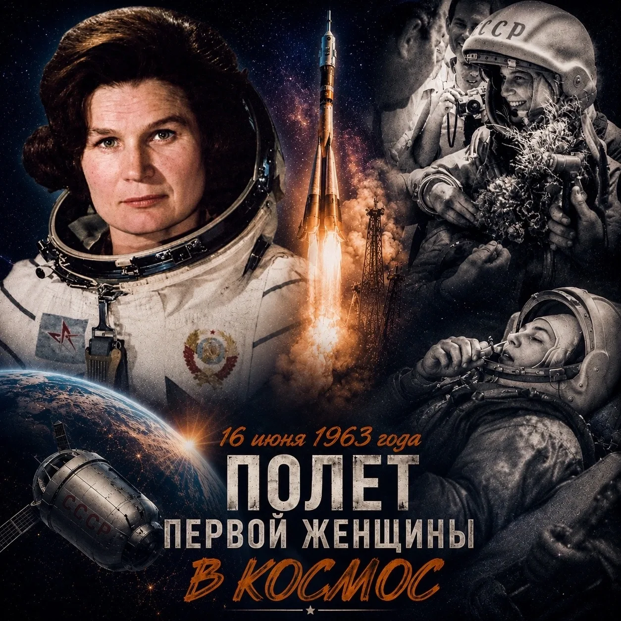 «Чайка» русской космонавтики: полёт Валентины Терешковой ⚡