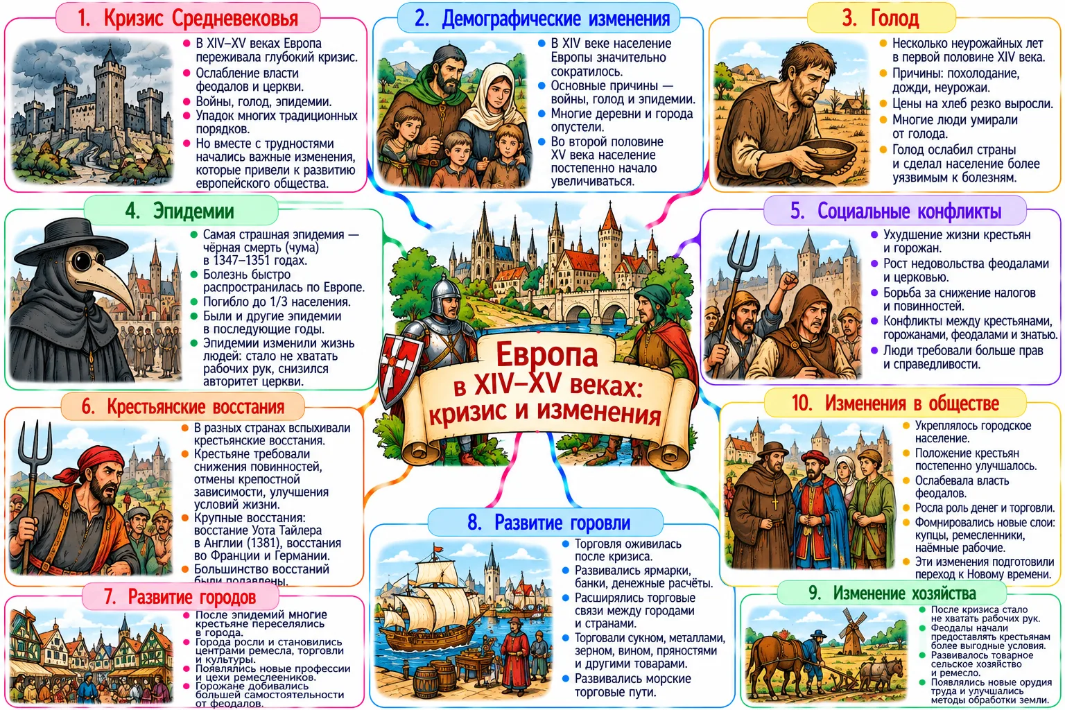 Европа в XIV–XV веках: кризис и изменения