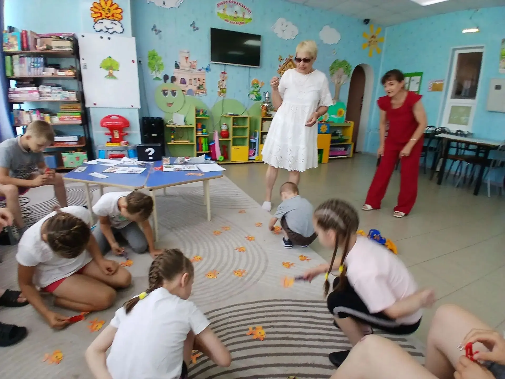 Ребята, которые сейчас находятся на реабилитационной смене в филиале «Многопрофильное отделение соци