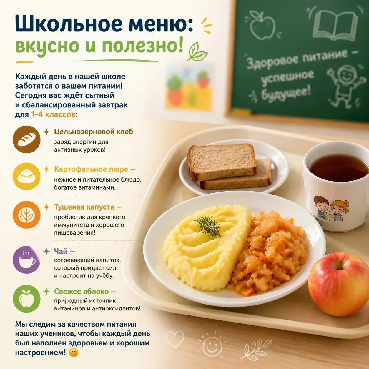 ☀ Почему горячее питание в школе — залог здоровья и успеха?