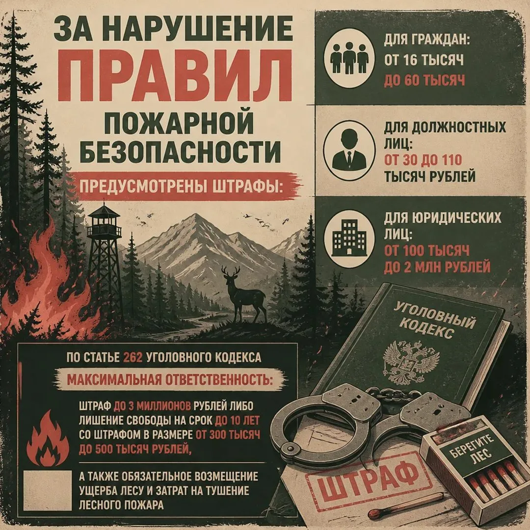 С 15 апреля по 20 октября в Кузбассе действует пожароопасный период.