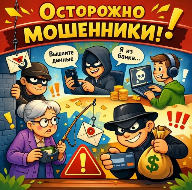 🚨 Осторожно: Мошенники могут звонить вам!🚨