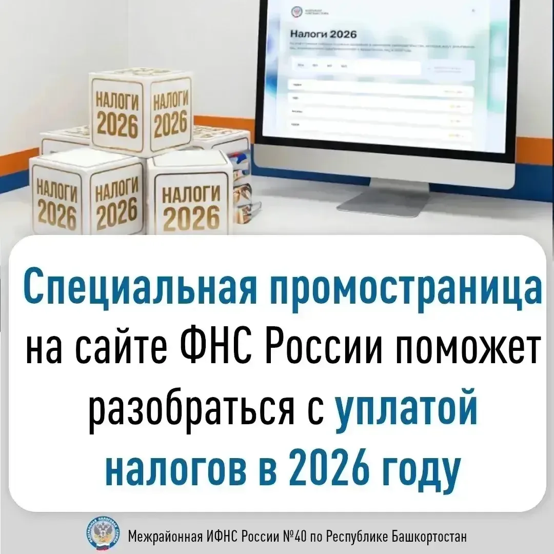 Специальная промостраница на сайте ФНС России поможет разобраться с уплатой налогов в 2...