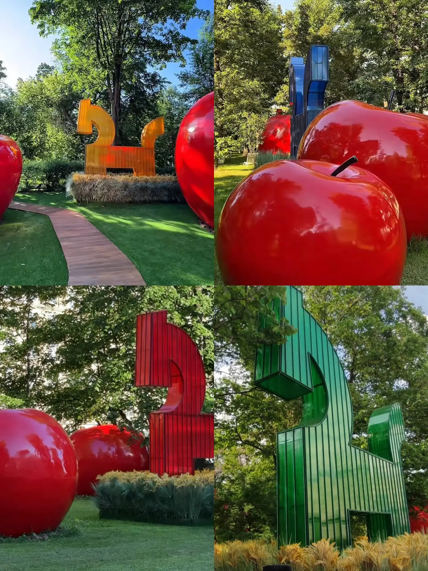 Новый сад с гигантскими яблоками и лошадками 🍎