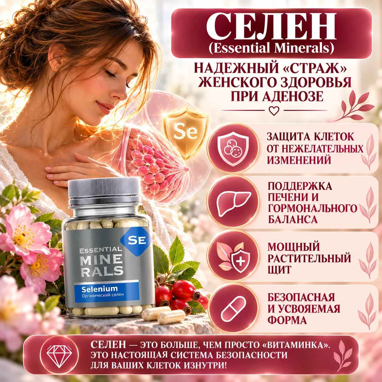 🛡️ Органический селен (Essential Minerals)