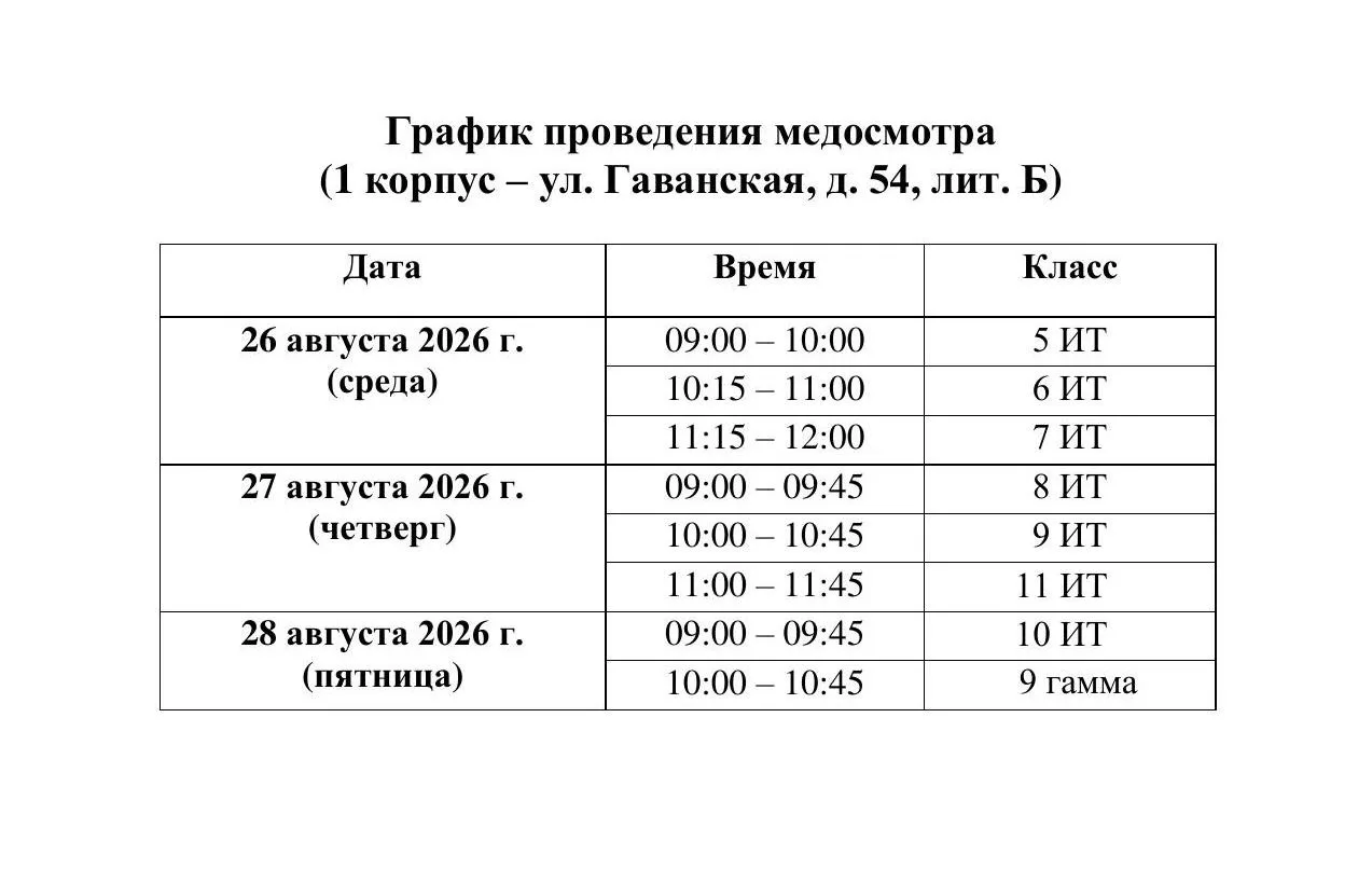 ❗️ГРАФИКИ ПРОВЕДЕНИЯ МЕДИЦИНСКИХ ОСМОТРОВ УЧАЩИХСЯ ПЕРЕД НАЧАЛОМ 2026-2027 УЧЕБНОГО ГОД...