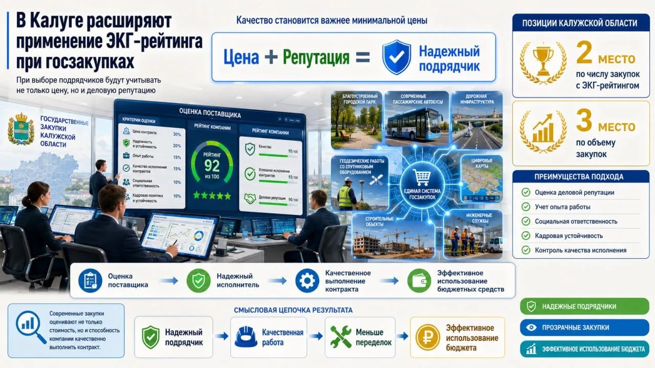 В Калуге госзаказы будут отдавать не только самым дешевым: местные власти хотят расшири...