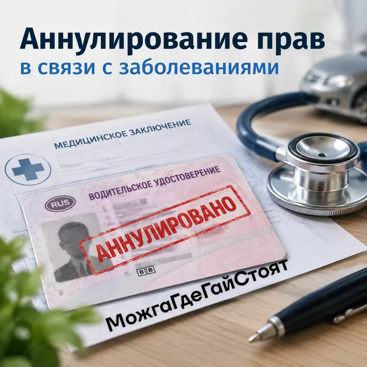 ‼️ Водительские права в России будут аннулироваться при наличии опасных заболеваний