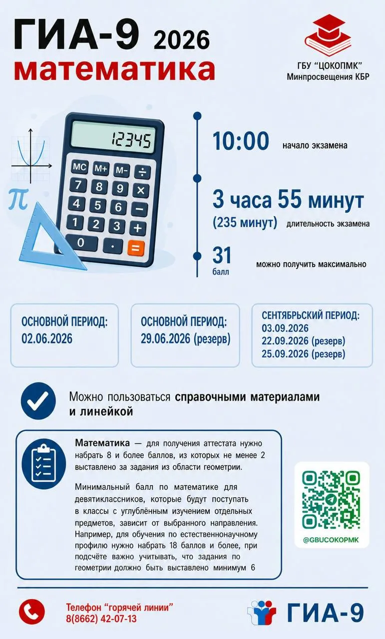 Первый день дополнительного (сентябрьского) периода ОГЭ-2026