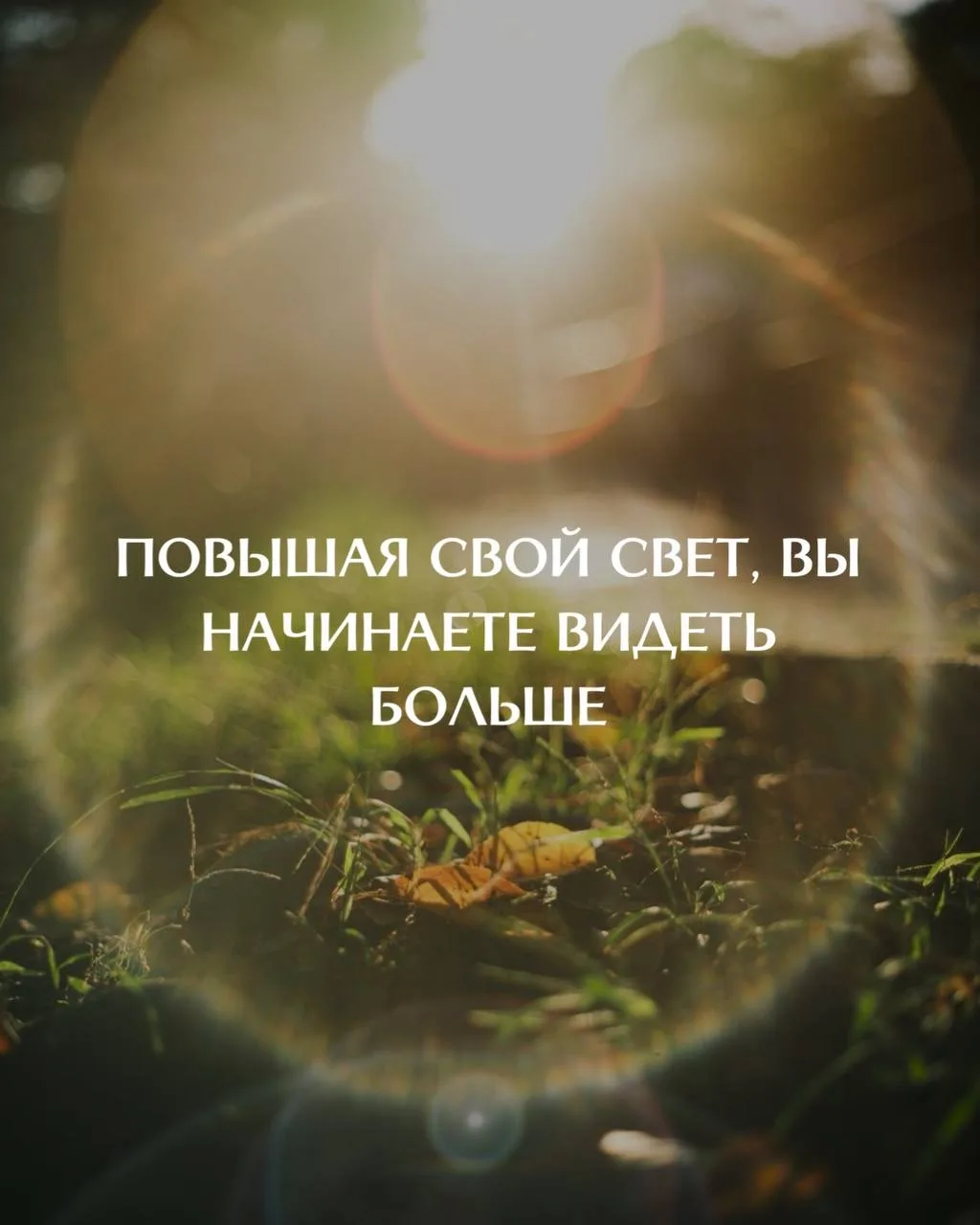 ✨ ПОВЫШАЯ СВОЙ СВЕТ, ВЫ НАЧИНАЕТЕ ВИДЕТЬ БОЛЬШЕ
