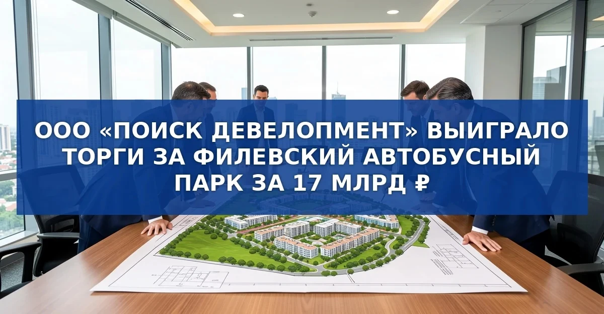 Победитель аукциона по продаже территории Филевского автобусно‑троллейбусного парка