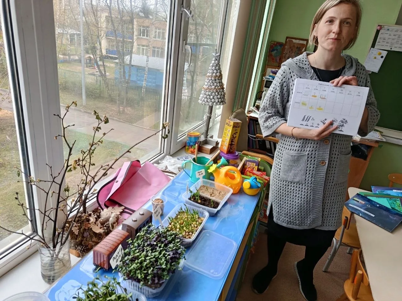 🌱 Конкурс мини-огородов на окне в Корпусе 5  На днях в Корпусе 5  прошёл ежегодный конкурс мини-огор