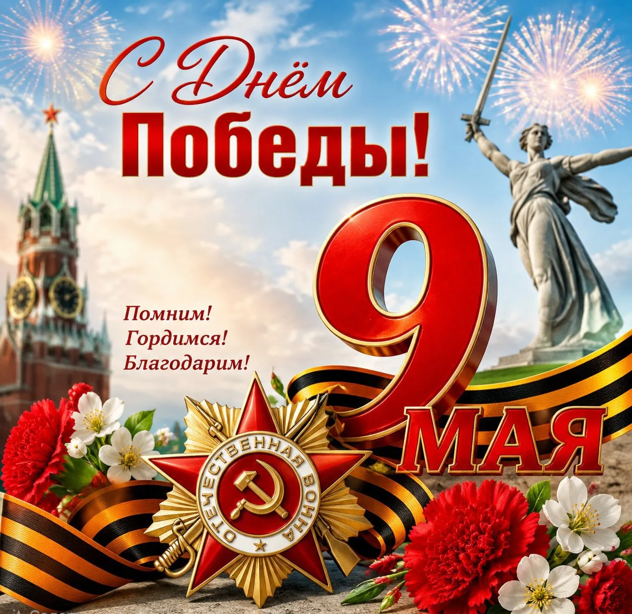 С Днём Победы!🇷🇺🙏🎗
