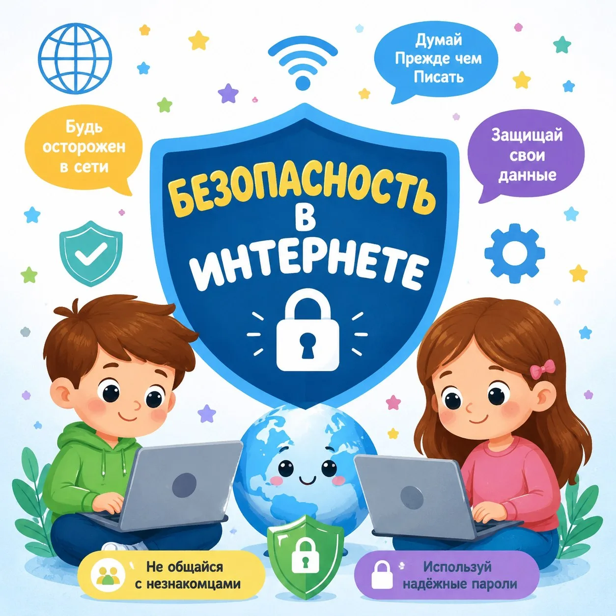 Кибербезопасность для детей дошкольного возраста — это защита личных данных, психическо...