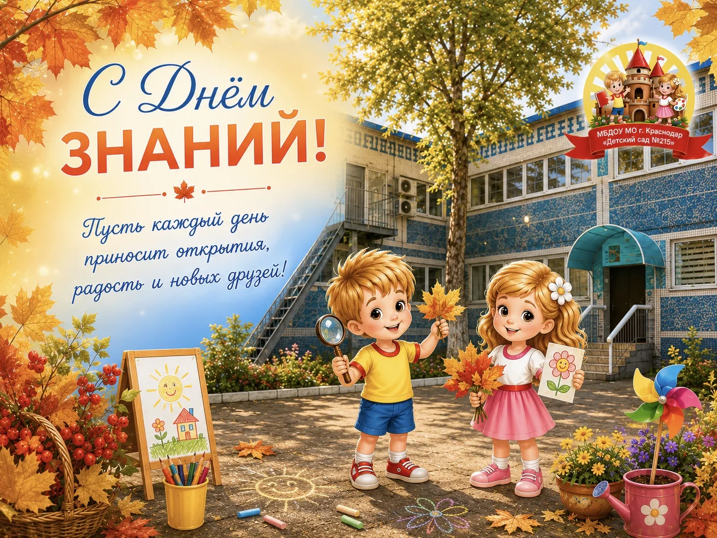 1 сентября в детском саду - это не про парты и звонки. 🍁