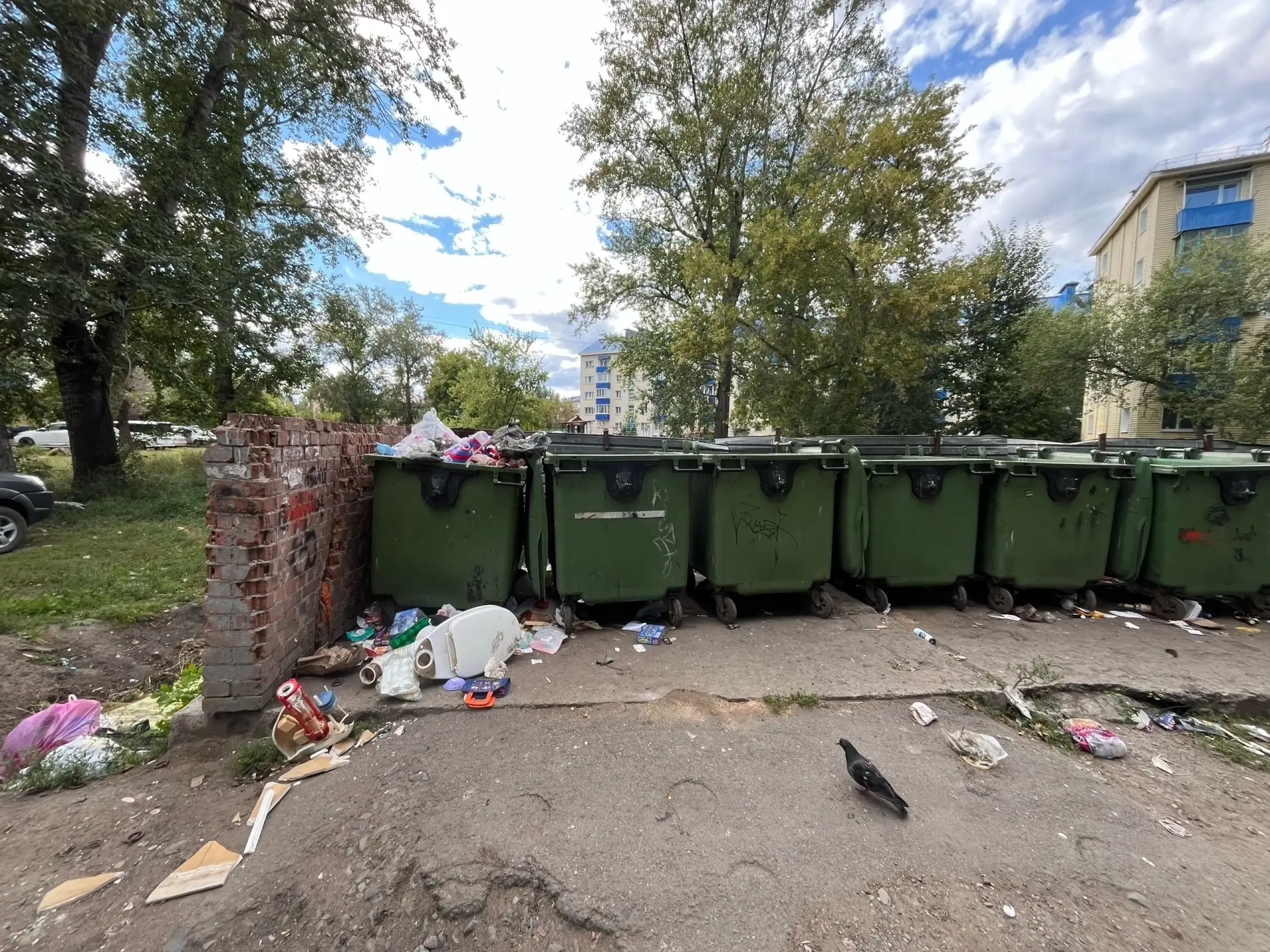Ситуация вокруг контейнерной площадки для сбора ТКО вышла из-под контроля и превратилас...