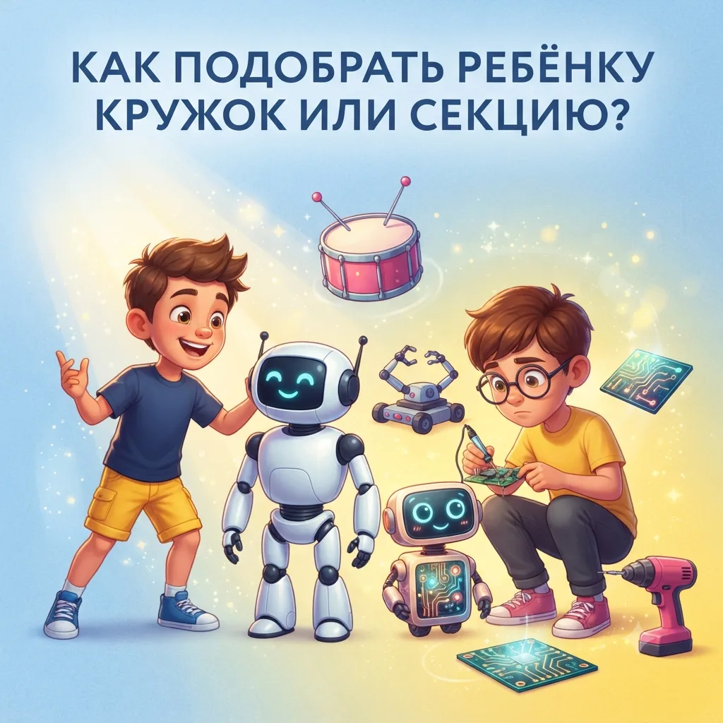 🎉 КАК ВЫБРАТЬ КРУЖОК ДЛЯ РЕБЁНКА И НЕ ОШИБИТЬСЯ: ПРОСТЫЕ ШАГИ В ЯРКИХ КАРТОЧКАХ! 🎉
