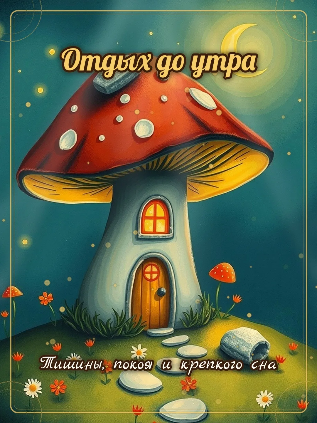 🌙 Отдых до утра! Тишины, покоя и крепкого сна.