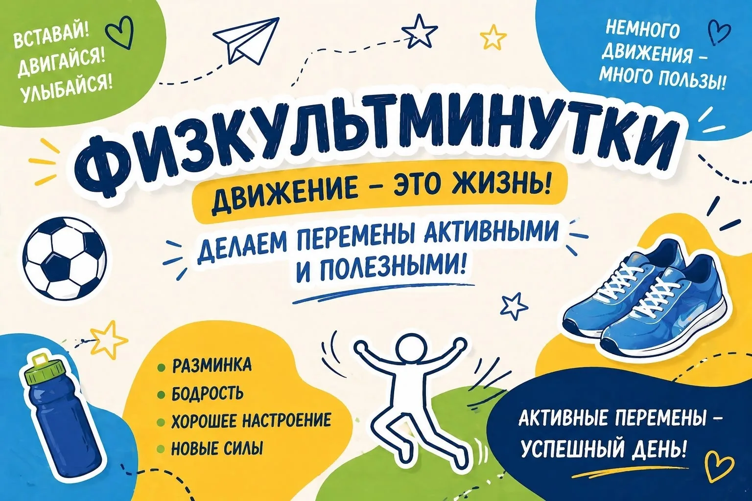 ▌ 🏃‍♂️💨 Конкурс «Физкульт-минутка»!

📌 Друзья, приглашаем всех учеников и учителей принять участи