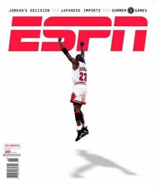 #обложка дня от журнала ESPN за июнь 1998 года

На обложке — Майкл Джордан, главный баскетболист сво