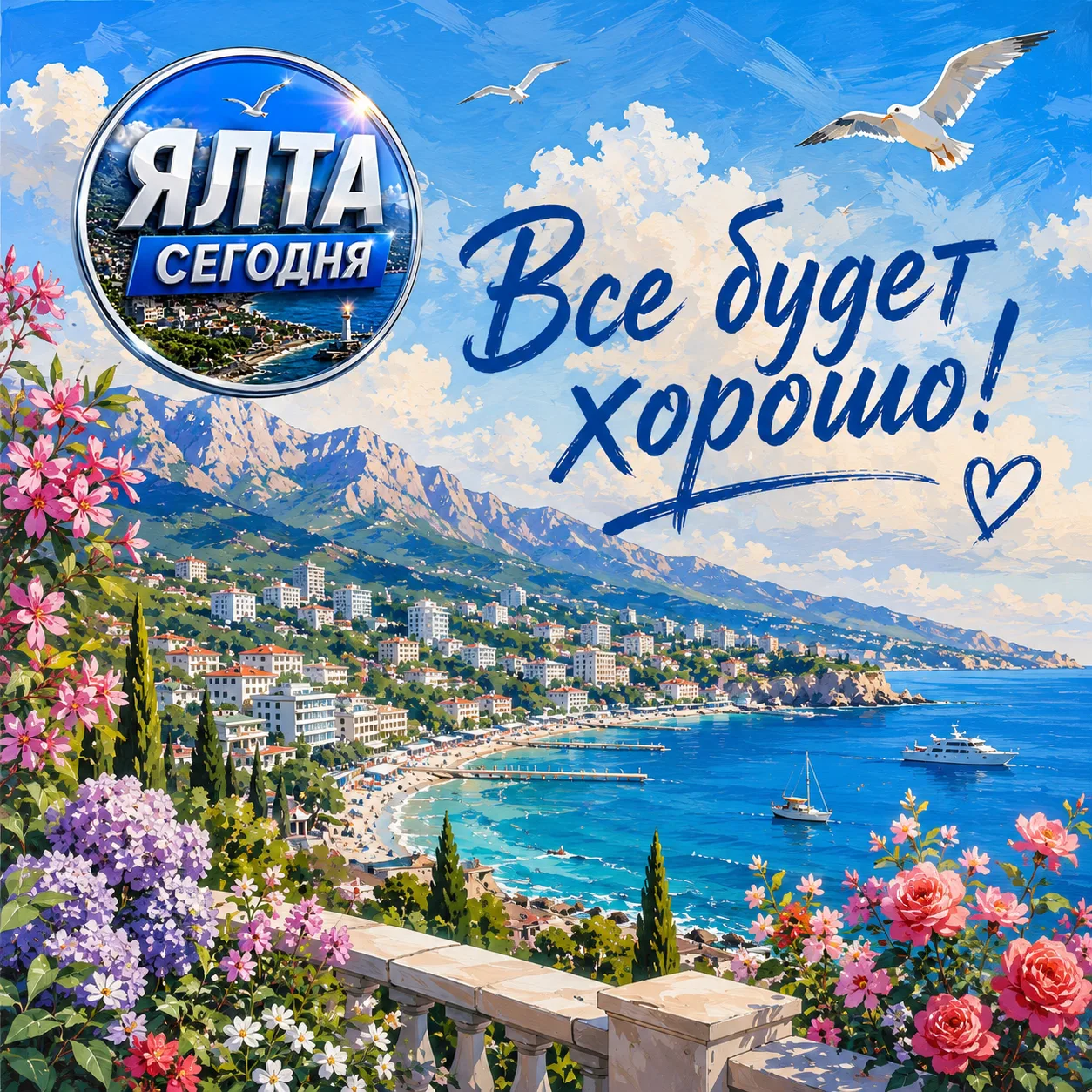 🌹 Ялта, всем хорошего вечера!

Берегите себя, улыбайтесь чаще и пусть впереди ждут только добрые но