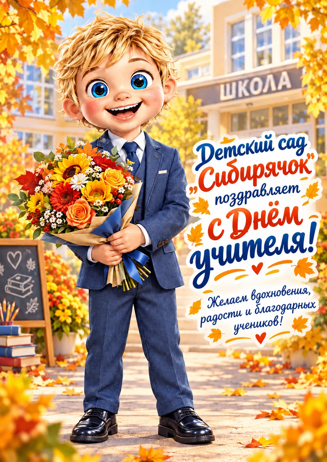 🌷 Поздравляем с Днём учителя!