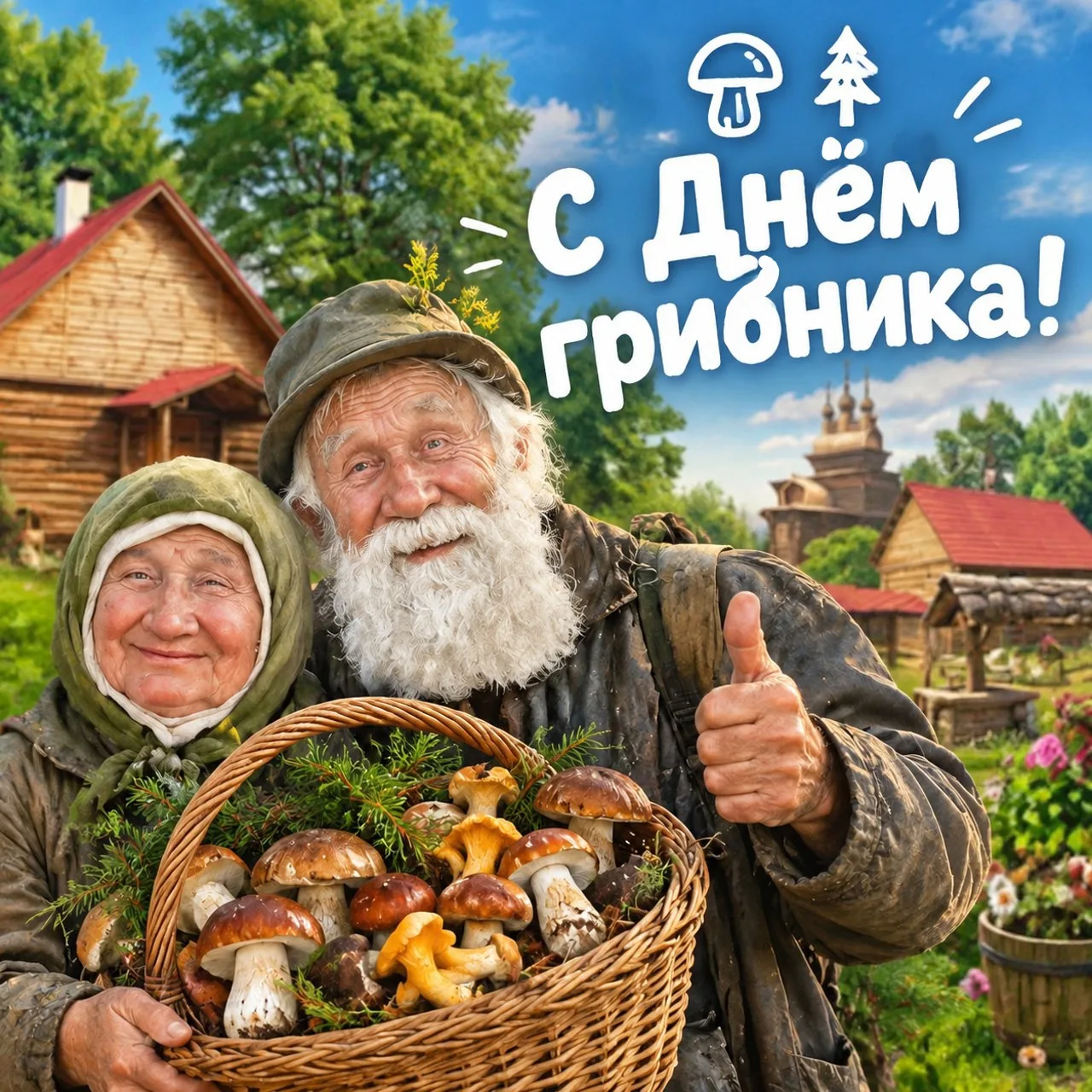🍄🧺 С Днём грибника! Желаю всем, кто любит лес и тихую охоту, полных корзин, хорошей п...