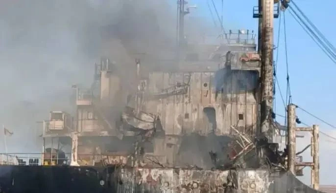 🔥 Удар по сухогрузу в порту Одесской области