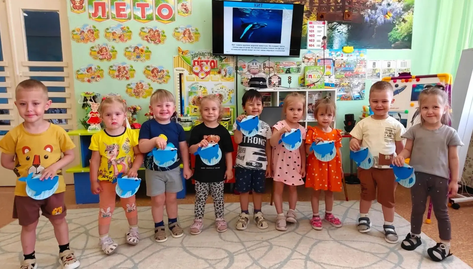 В рамках празднования Всемирного дня китов и дельфинов в нашем детском саду прошел цикл тематических