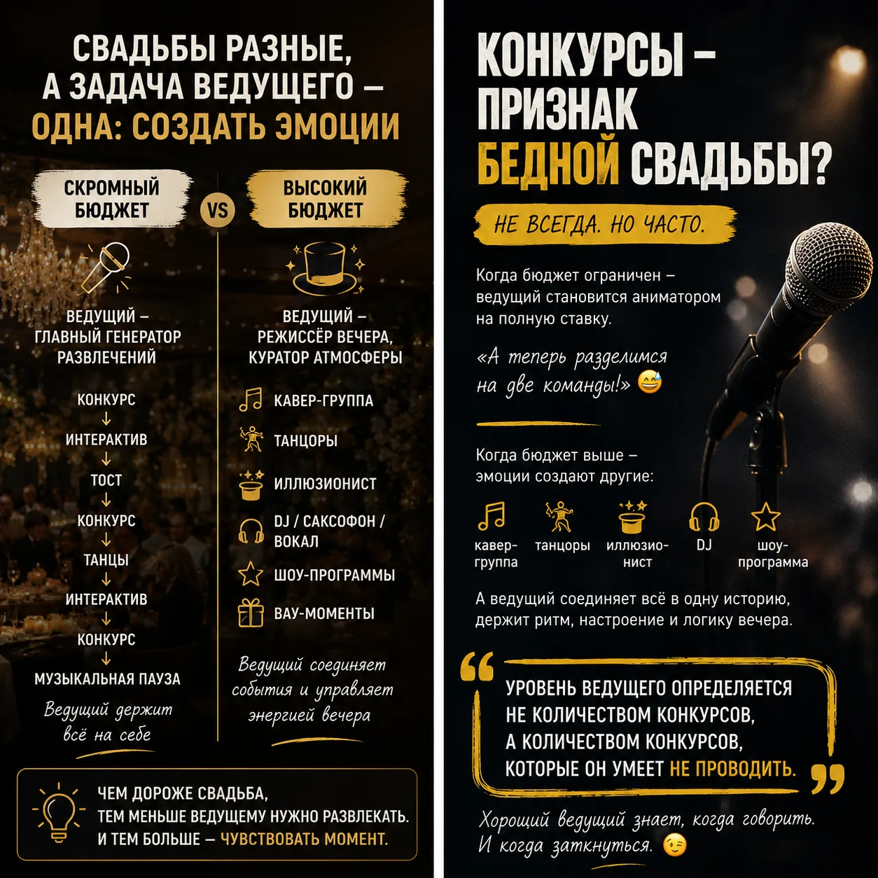 Конкурсы — признак бедной свадьбы? 😳