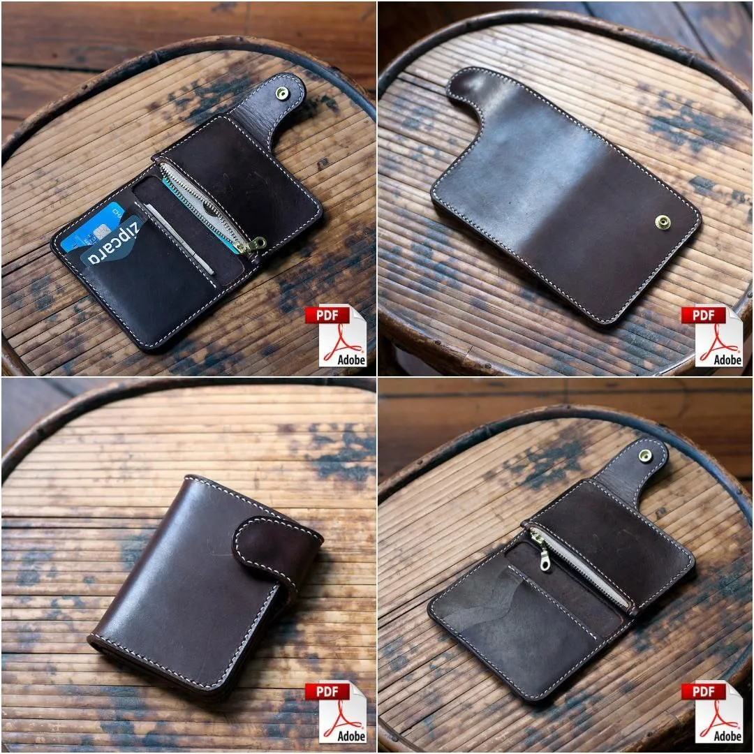 Кошелек с вертикальной кнопкой от Makesupply
