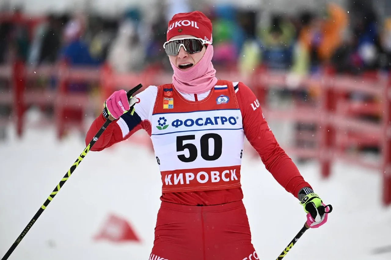 Чемпионка Олимпиады и призер чемпионата мира по лыжным гонкам Наталь Терентьева праздну...