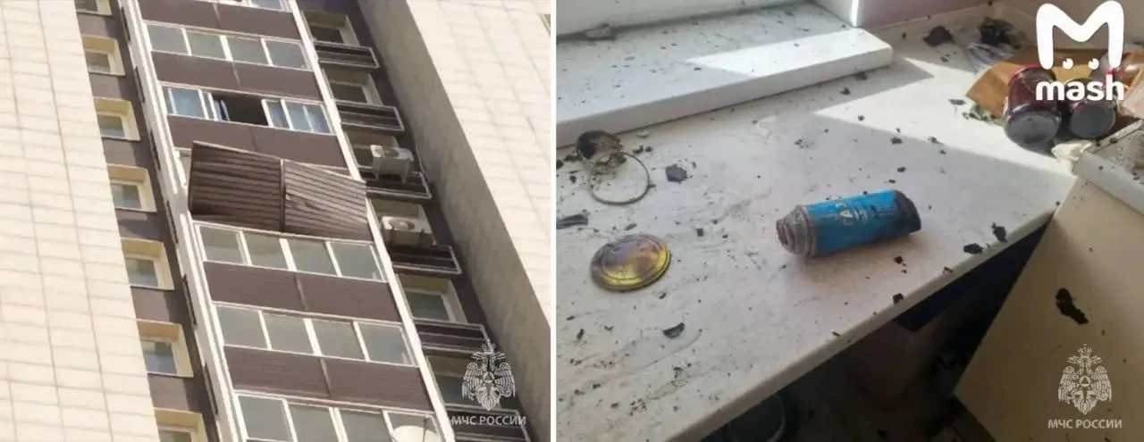 Кот взорвал квартиру в подмосковном Одинцово, пока хозяев не было дома.