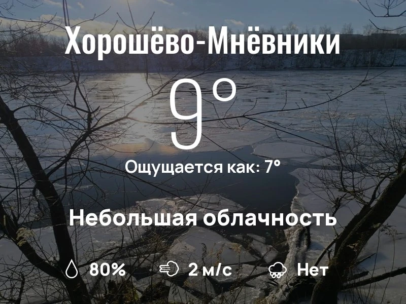 Что с погодой в Хорошёво-Мнёвниках?