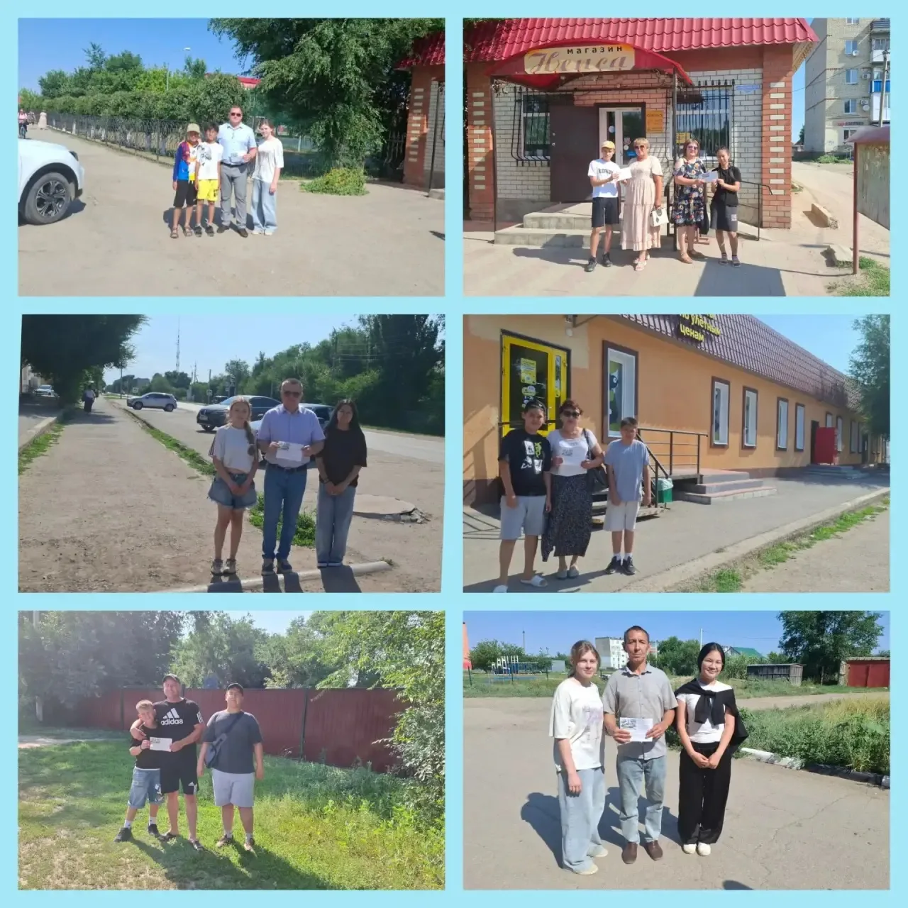 Волонтёры 6 "б" класса (классный руководитель Медведева М.А.) в рамках проекта по благоустройству и 