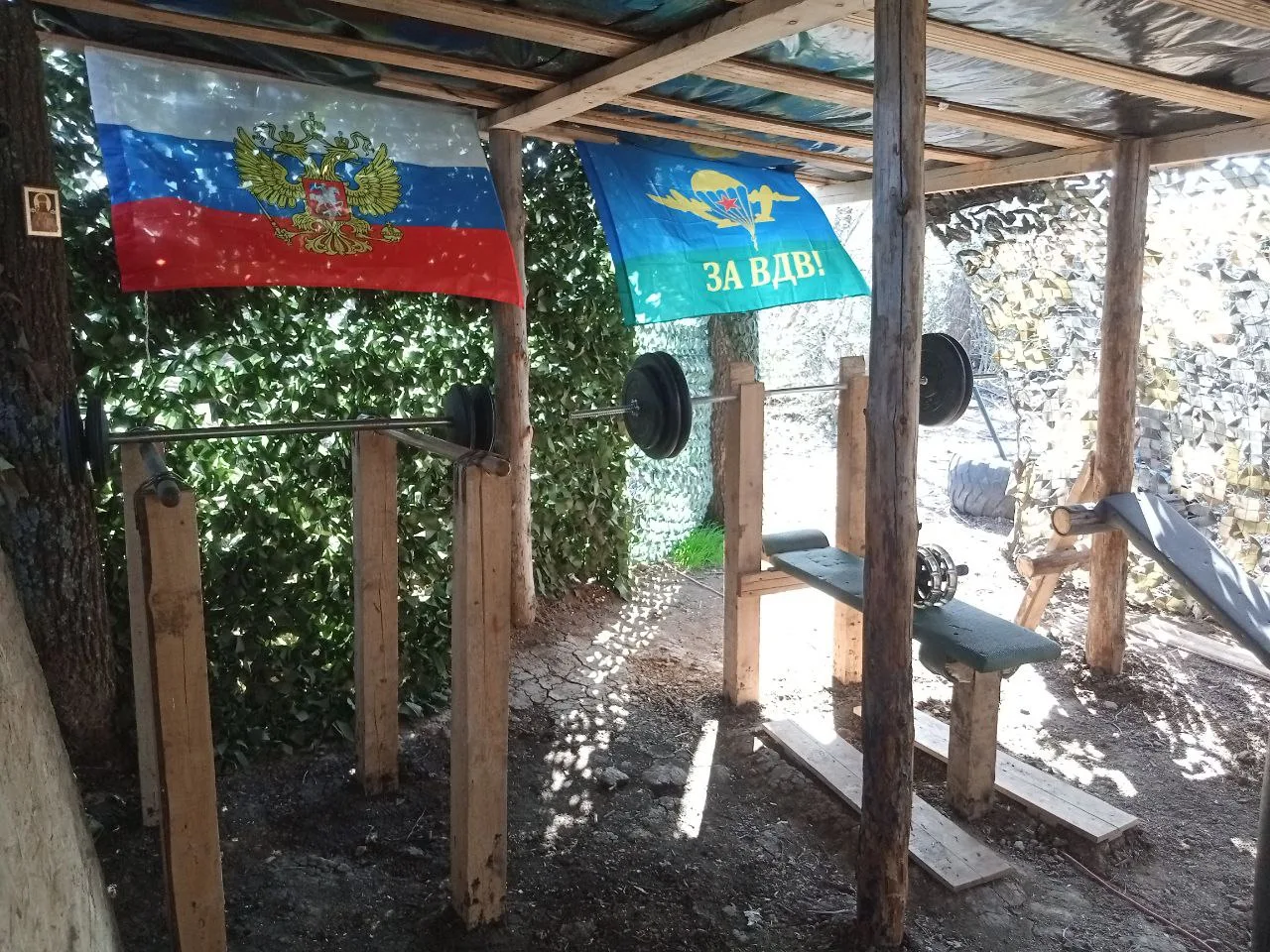 Десантный спортзал в зоне СВО🤙💪